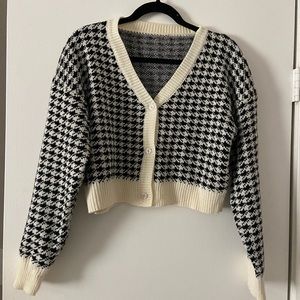 Houndstooth cardigan